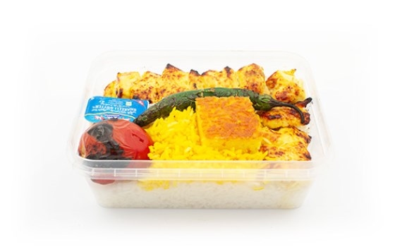 چلو جوجه کباب ران 230 گرم