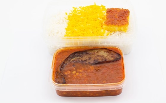 چلو خورش قیمه بادمجان